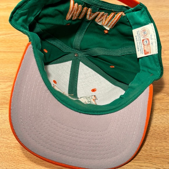 Vintage University of Miami Hurricanes Florida Canes Snapback Hat Cap‎ - Picture 6 of 7